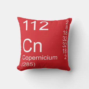 Copernicium Throw Pillow