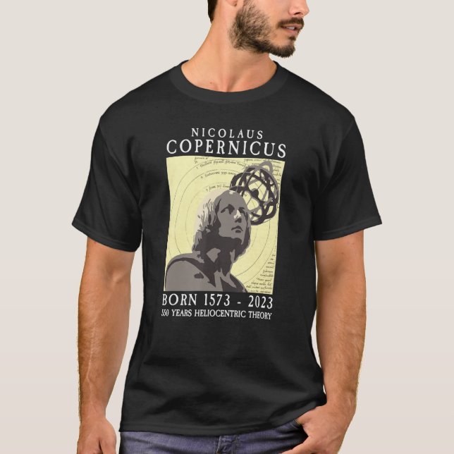 Copernicus 550th 1573 2023 Astronomy Solar System T-Shirt (Front)