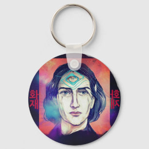 Copernicus a Fire Elf High Weirdness Keychain