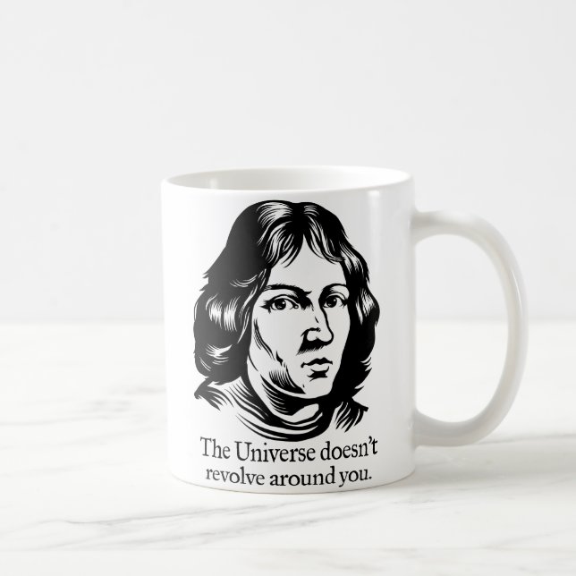 Copernicus Egocentrism Mugs (Right)