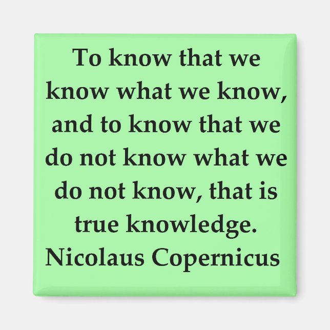 copernicus quote magnet (Front)
