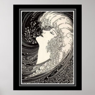 "Copie 16 x 20 Ca 1937 d'art déco de la voix de