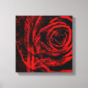Copie assez rouge et noire de toile de conception