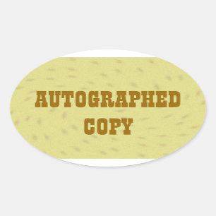 Copie autographiée - Stickers ovale (#6)