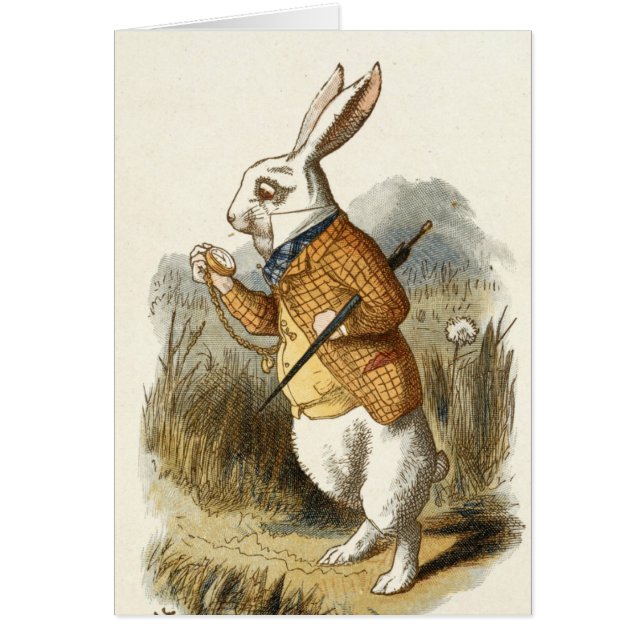 Copie blanche de lapin d'Alice au pays des (Devant)