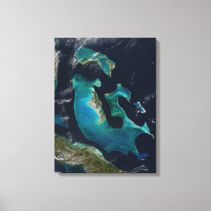 Copie bleue de toile étirée par Bahamas de