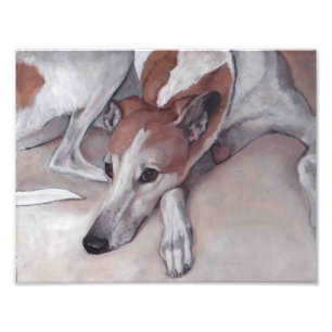 Copie bronzage et blanche de photo d'art de chien