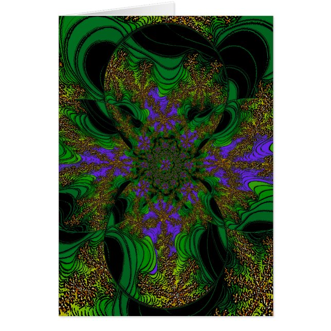 Copie d'art abstrait de ~ "d'orchidées de jungle" (Devant)