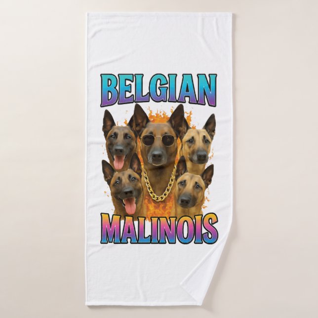 Copie de Malinois Belge (Serviette de bain)
