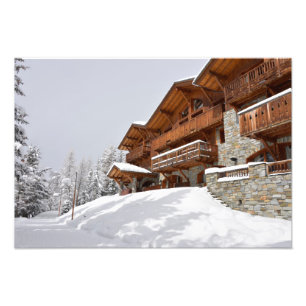 Copie de photo de chalet de station de sports