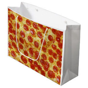 Copie de pizza sur le sac de cadeau