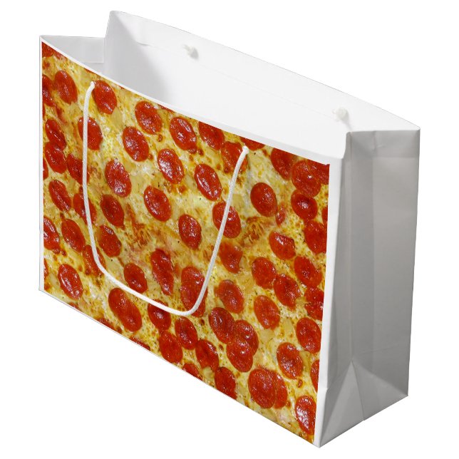 Copie de pizza sur le sac de cadeau (Devant Angle)