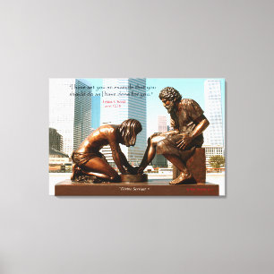 Copie de toile de sculpture en ville "d'employé