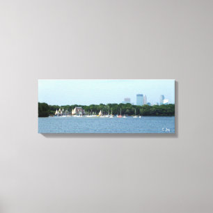 Copie de toile : Lac Harriet et Minneapolis