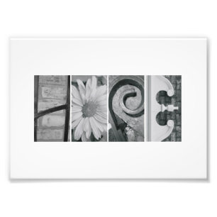 copie d'espoir de photographie de lettre de