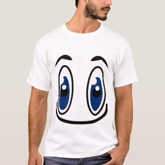 Copie écarquillée de yeux de conception de T-shirt
