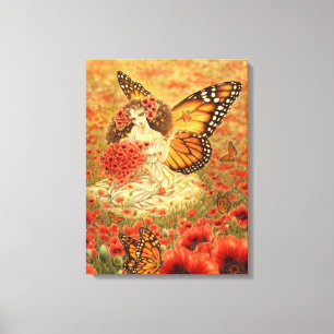Copie féerique de toile de papillon de monarque