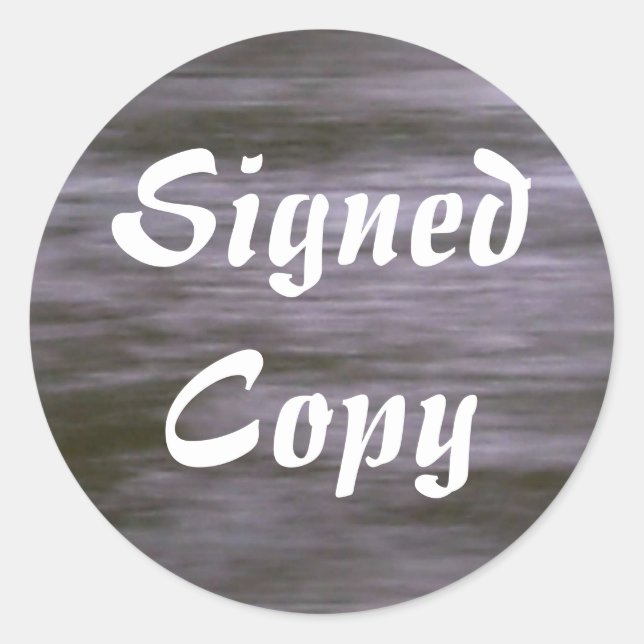 Copie signée - Stickers ronds (#27) (Devant)