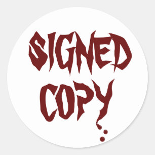 Copie signée - Stickers ronds (#46)
