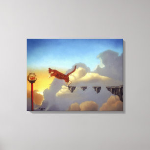 Copie surréaliste "saut de toile d'art de la foi