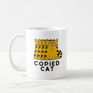 Copied Cat Funny Animal Pun  Coffee Mug