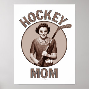 Copies et affiches de maman d'hockey