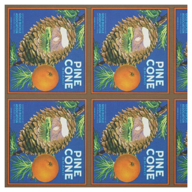 CoPine Cone Oranges Fabric (Swatch)