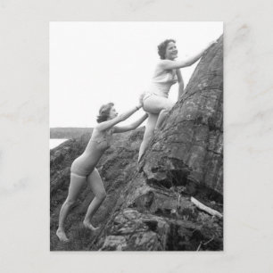 Copines  Carte postale photo vintage