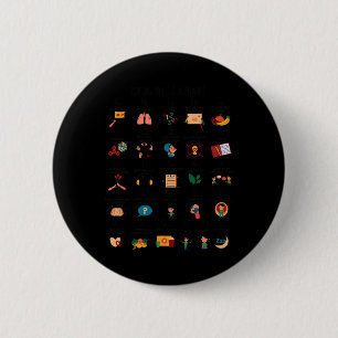 Coping Skills Alphabet School Counsellor Mental He 2 Inch Round Button