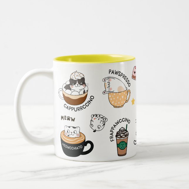 Coping Skills Checklist, Coping Strategies for Man Two-Tone Coffee Mug (Left)