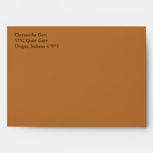 Copper A7 5x7 Custom Pre-addressed Envelopes
