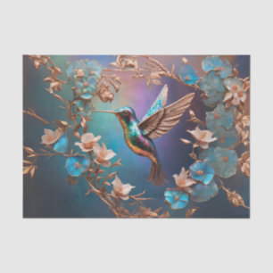 Copper and Abalone Hummingbird l Decoupage Tissue Tissue Paper