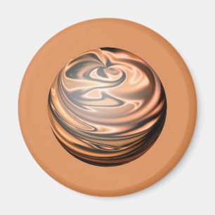 Copper and Black Coloured Marble Magnet