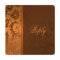 Copper and Brown Damask Reply Card