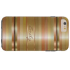 Copper And Metallic Gold Stripes