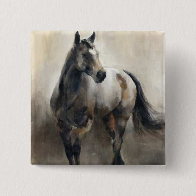 Copper and Nickel 2 Inch Square Button (Front)