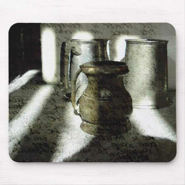 Copper and Pewter Mugs Mouse Pad (Front)