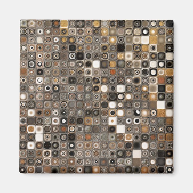 Copper and Stone Mosaic Magnet (Front)