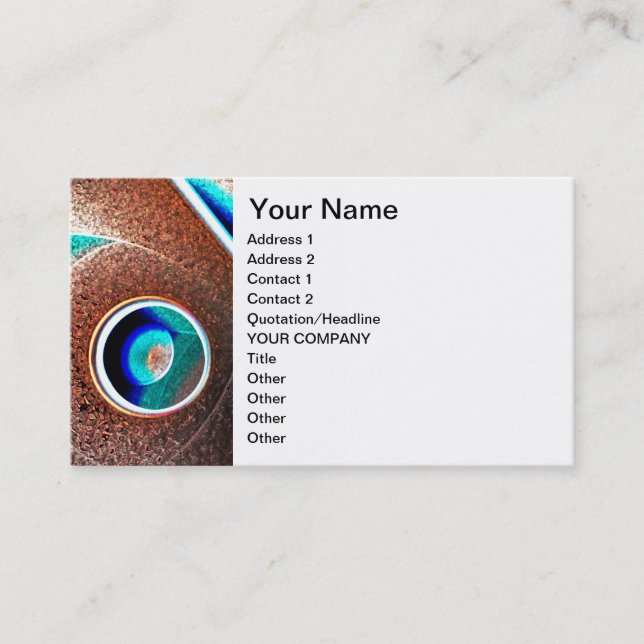 Copper Blue Business Card (Front)
