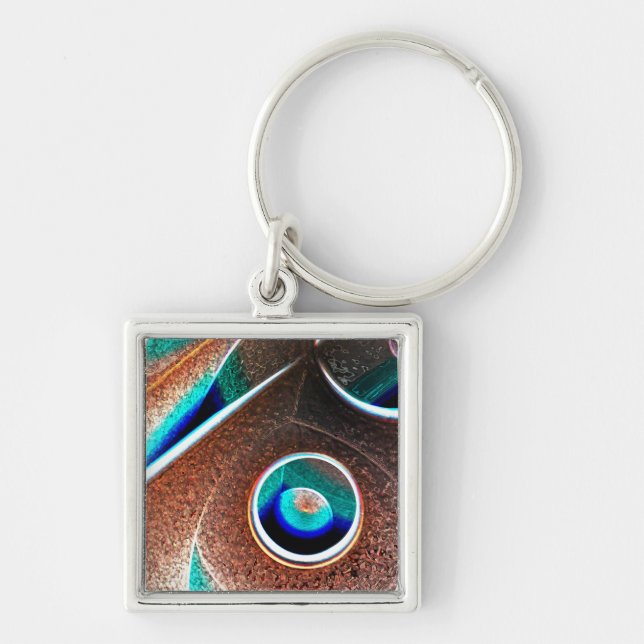Copper Blue Keychain (Front)
