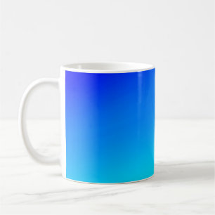Copper blue ombre watercolor abstract pastel  coffee mug