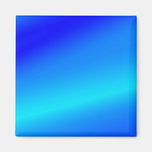 Copper blue ombre watercolor abstract pastel  magnet