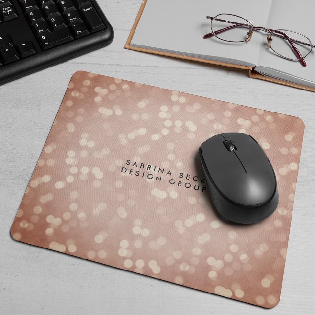 Copper Bokeh Lights | Personalized Mouse Pad (Creator Uploaded)