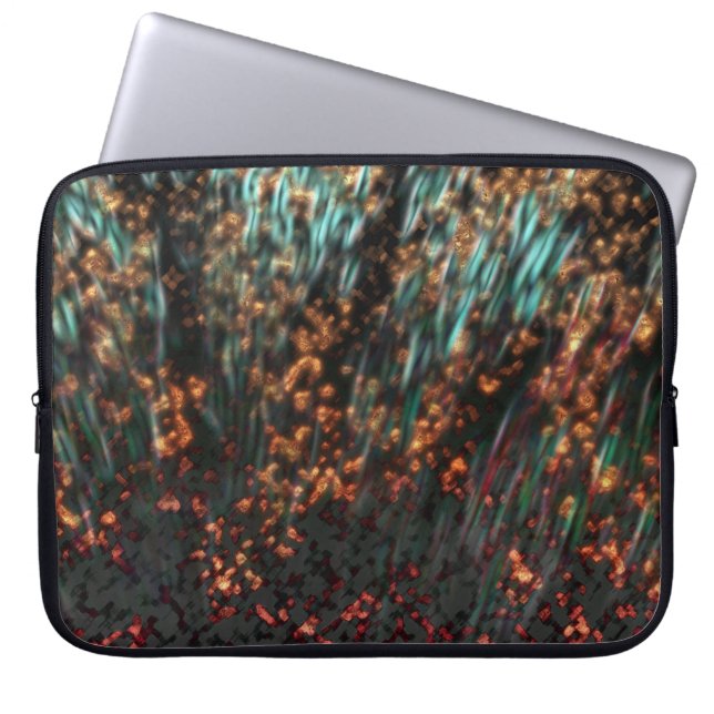 Copper Borealis Laptop Sleeve (Front)