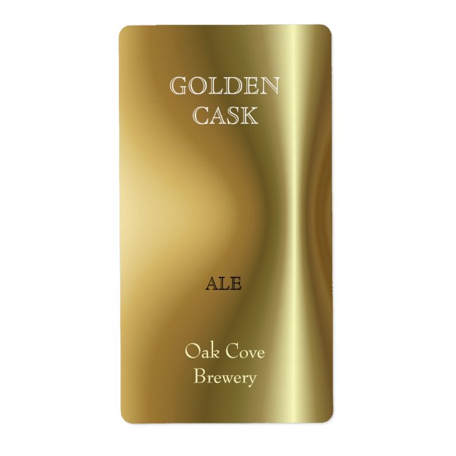 Copper Bottle Neck ~ Beer label (Front)