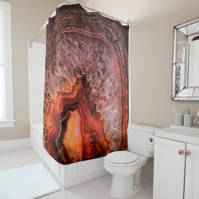 Copper Bronze Agate Mineral Gemstone (In Situ)