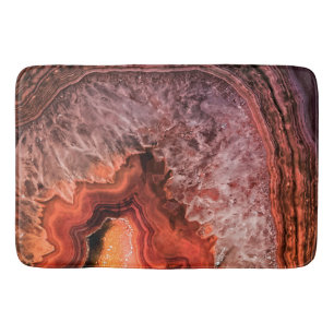 Copper Bronze Agate Mineral Gemstone Bath Mat