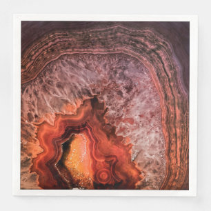 Copper Bronze Agate Mineral Gemstone Napkin