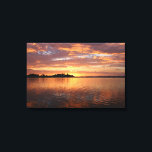 Copper & Bronze Lake of the Sunset Canvas Print<br><div class="desc">A lake shimmering in hues of copper and bronze thanks to the setting sun.</div>