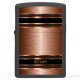 Copper Brown Industrial Metallic Texture Monogram